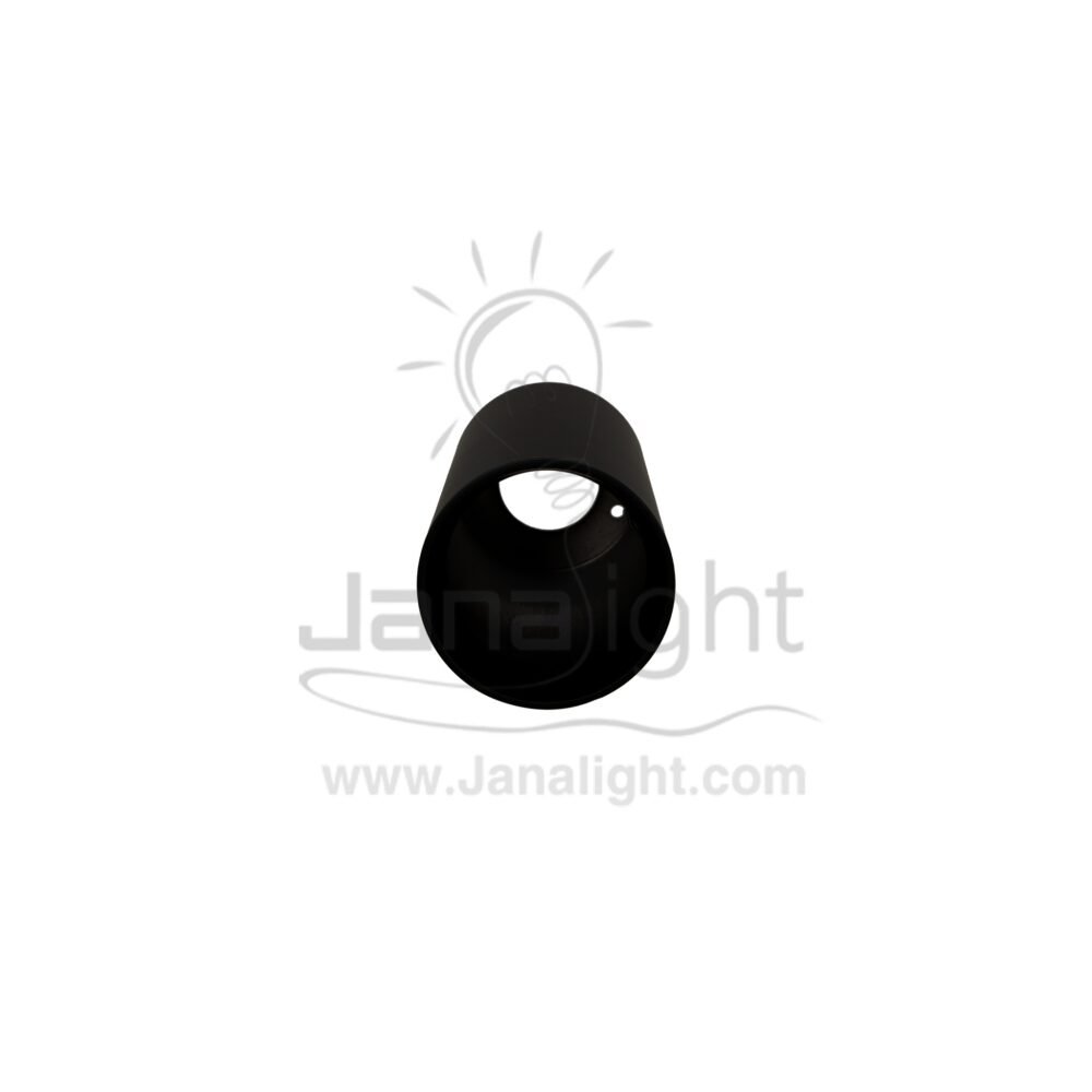 فريم سبوت سلندر مدور اسود فارغ رفيع 13سم ب6سم D55130A BK cylinder downlight frame black 13cm/6cm